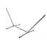 HÄNGEMATTENGESTELL - Silberfarben, KONVENTIONELL, Metall (320-380/107/132cm) HÄNGEMATTENGESTELL - Silberfarben, KONVENTIONELL, Metall (320-380/107/132cm)