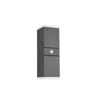 VÄGGLAMPA FÖR UTOMHUS - antracit, Basics, metall/plast (28/9/11cm)