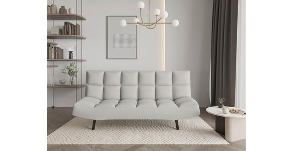 SCHLAFSOFA  in Mikrofaser Naturfarben  - Schwarz/Naturfarben, KONVENTIONELL, Holz/Textil (197/85/92cm) - Carryhome