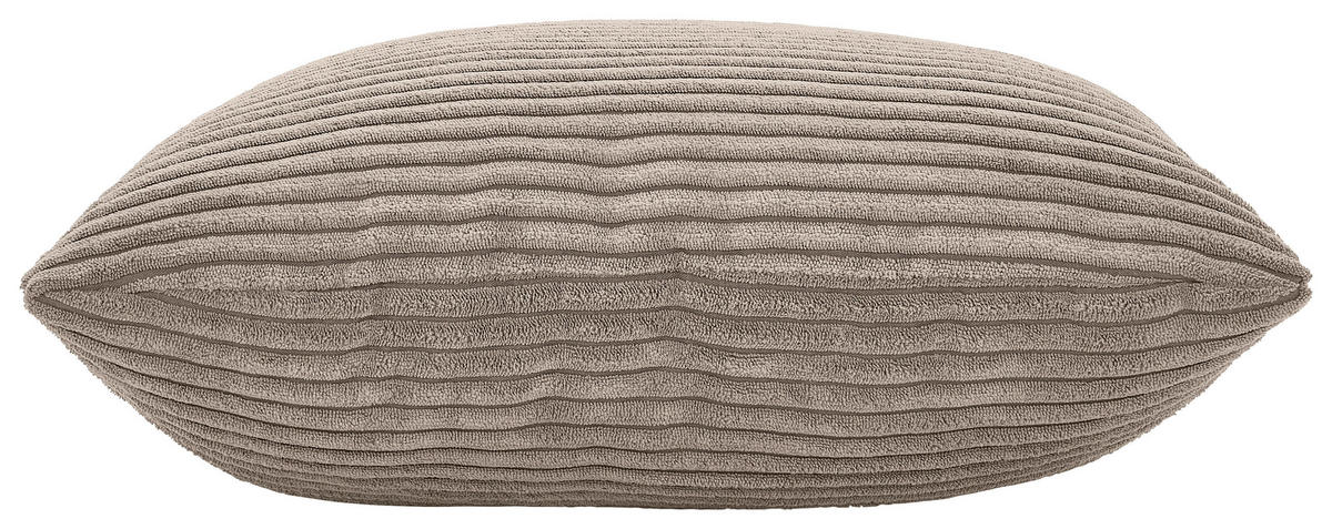 SCHLAFSOFA in Cord Taupe  - Taupe/Buchefarben, Konventionell, Holz/Kunststoff (255/86/123cm) - Livetastic