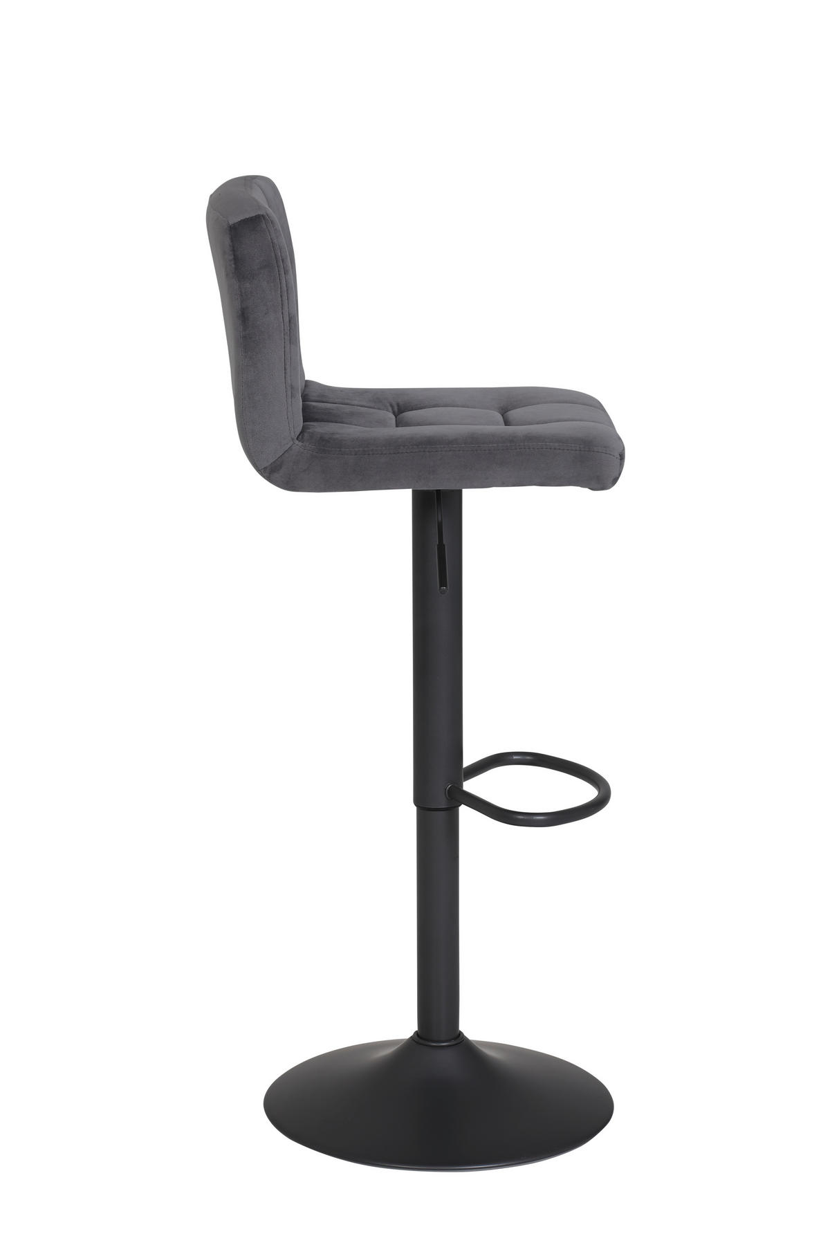 BARHOCKER-SET in Grau  - Dunkelgrau/Grau, MODERN, Textil/Metall (40/85/48cm) - MID.YOU