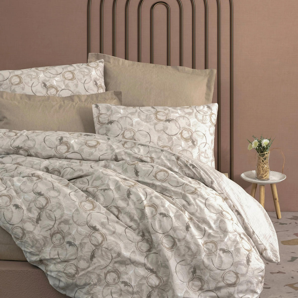 BETTWÄSCHE 135/200 cm  - Beige, Basics, Textil (135/200cm)