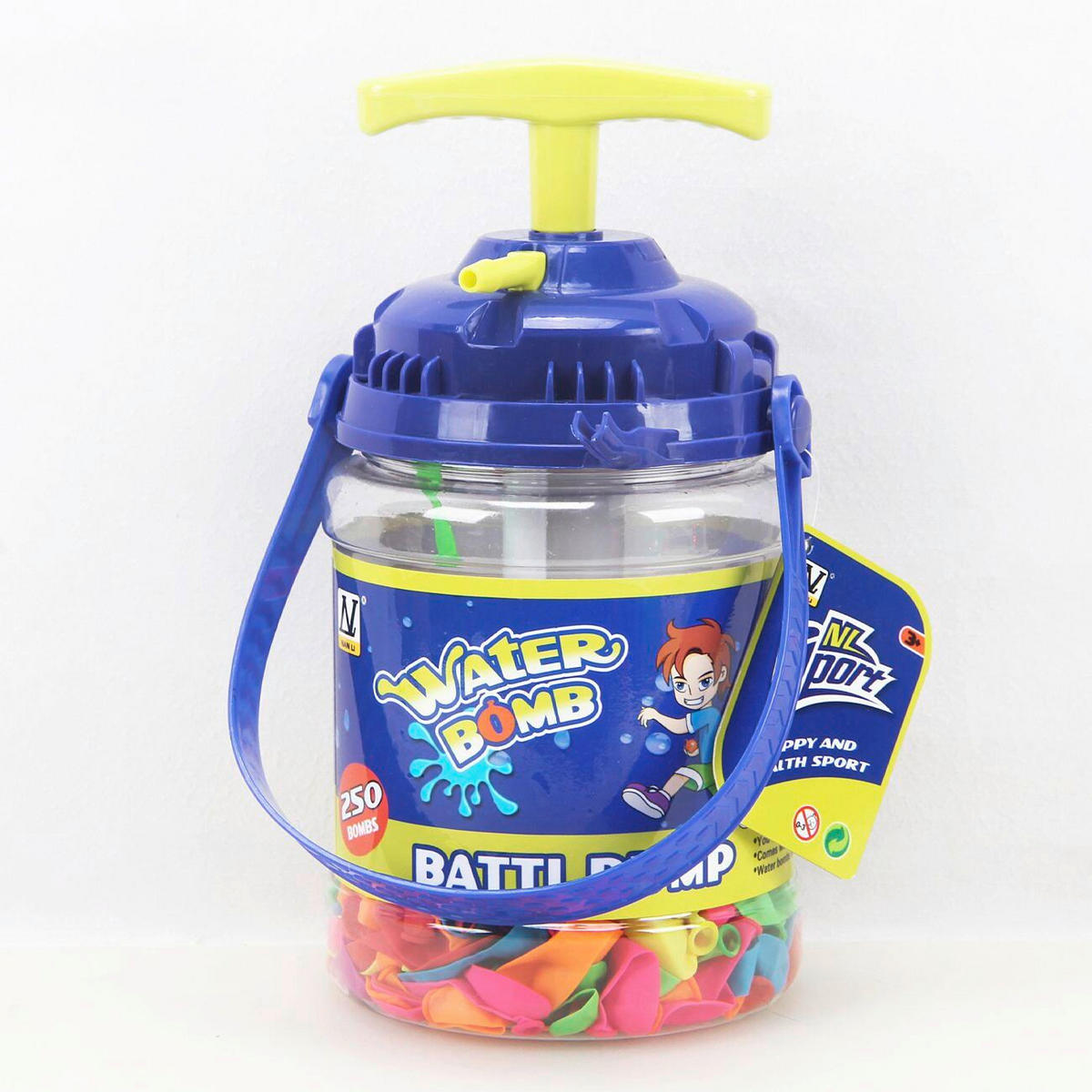 SET BALONA VODENE BOMBE   - žuta/plava, Basics, plastika (25/17/13cm)