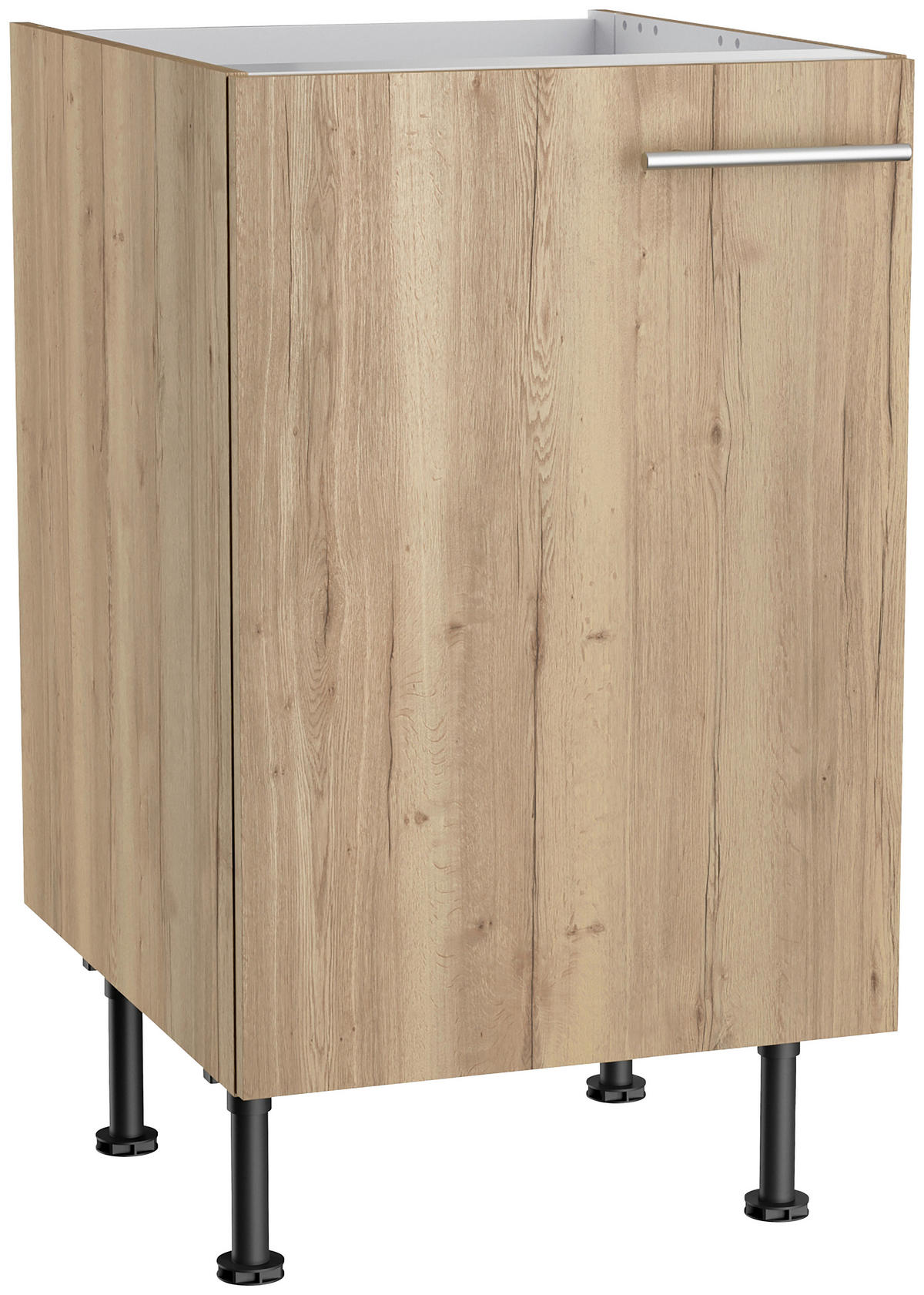 KÜCHENLEERBLOCK 270 cm   in Eichefarben  - Edelstahlfarben/Eichefarben, Basics, Holzwerkstoff/Metall (270cm) - Optifit
