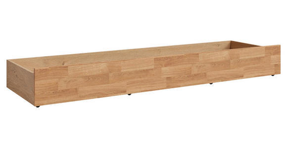 BETTSCHUBKASTEN Eichefarben  - Eichefarben, Natur, Holz/Holzwerkstoff (197/22,5/60cm) - Linea Natura