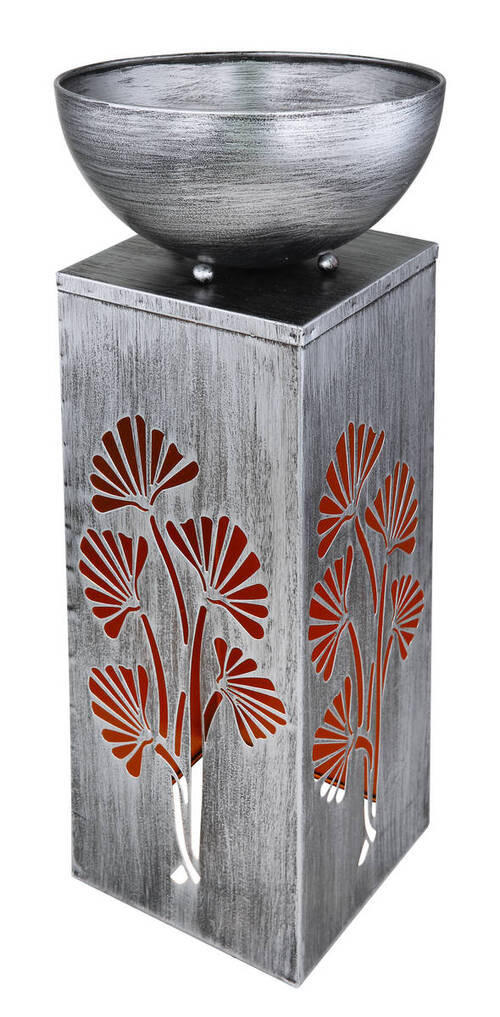 SVJETILJKA SOLARNA  - srebrne boje, Design, metal (25/59/25cm) - Globo