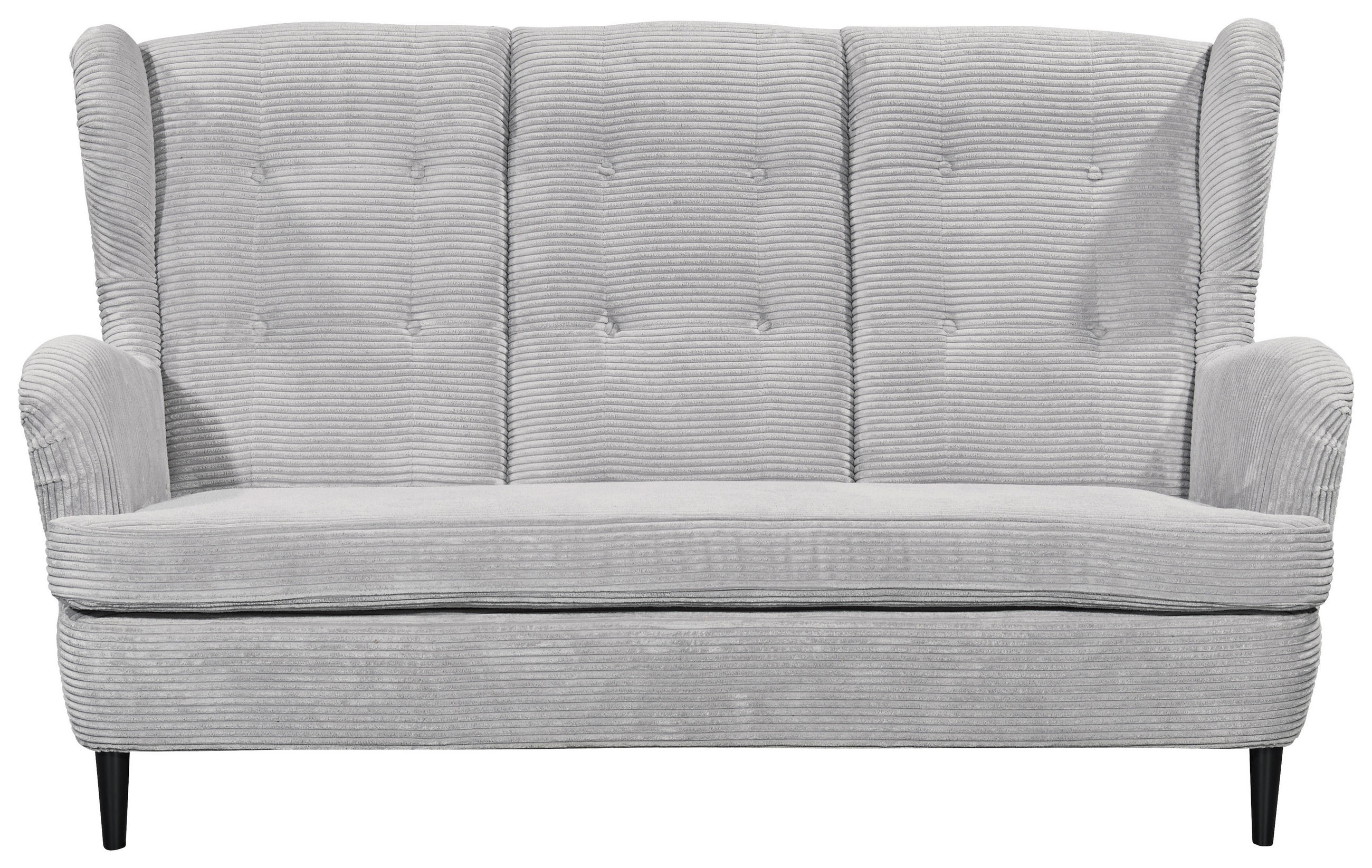 KÖKSSOFFA i manchester ljusgrå  - ljusgrå/svart, Klassisk, trä/textil (176/103/98cm) - MID.YOU