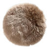 SITZKISSEN 34 cm  - Taupe, KONVENTIONELL, Textil/Fell (34cm) - Esposa
