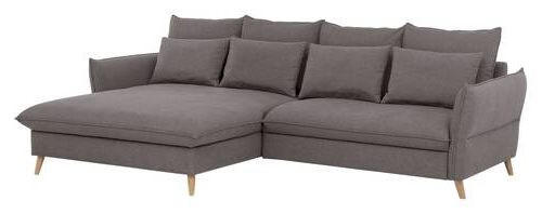ECKSCHLAFSOFA in Hellbraun  - Hellbraun/Buchefarben, Design, Holz/Textil (170/274cm) - Livetastic