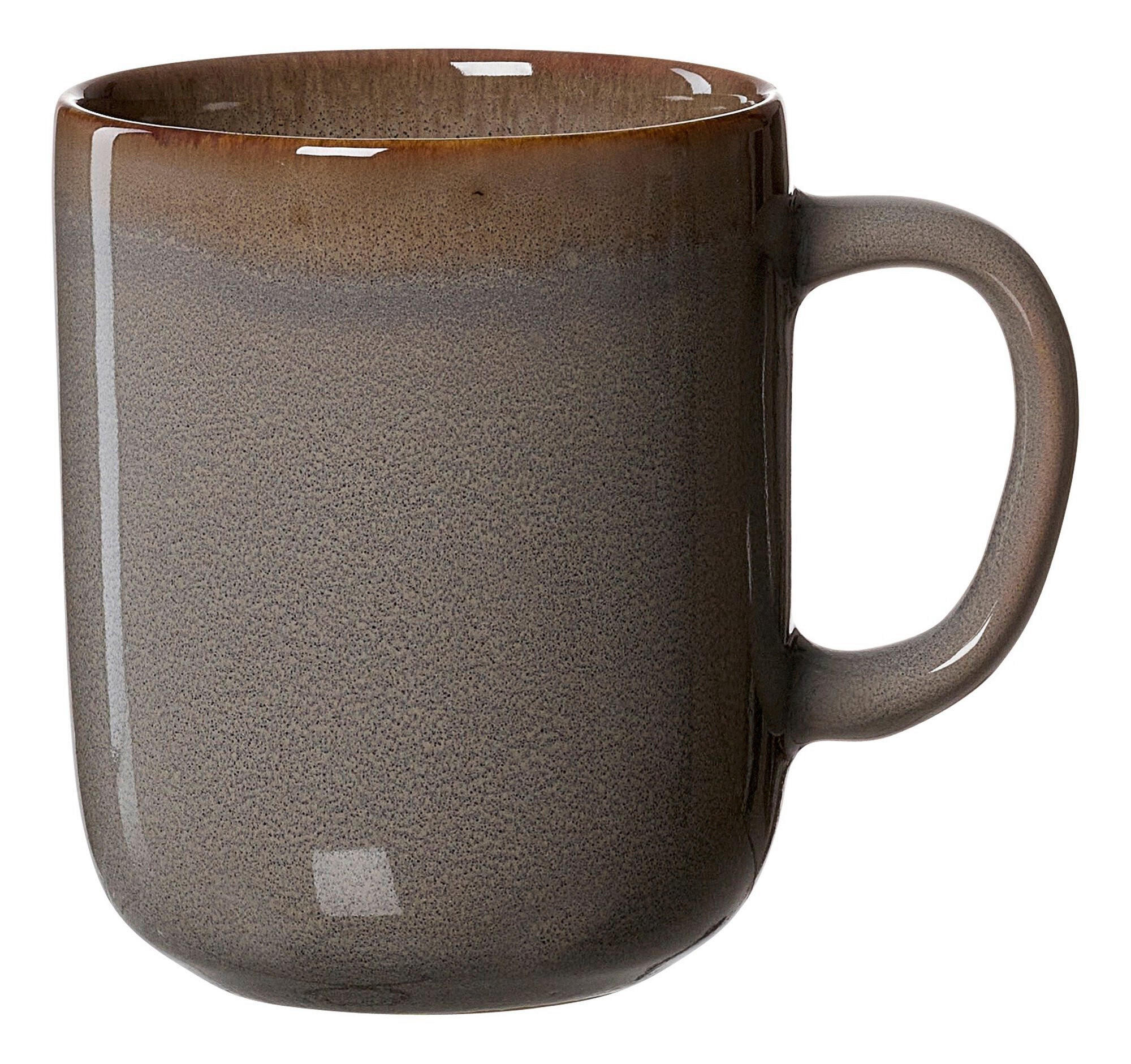 KAFFEEBECHER Malaga  380 ml   - Grau, KONVENTIONELL, Keramik (11/9/9cm) - Ritzenhoff Breker