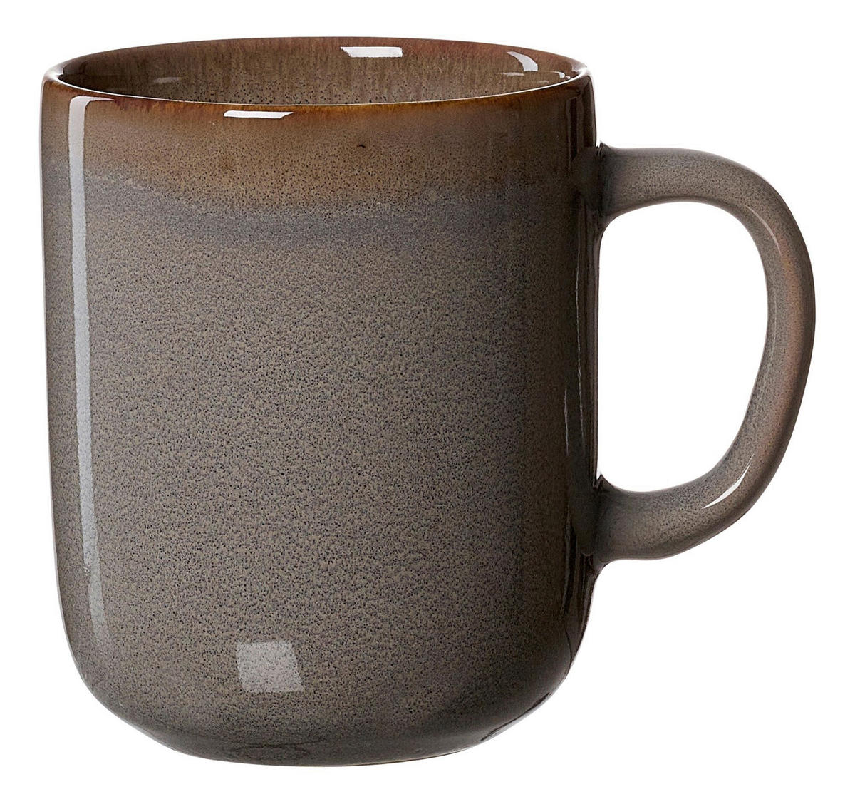 KAFFEEBECHER Malaga  380 ml   - Grau, KONVENTIONELL, Keramik (11/9/9cm) - Ritzenhoff Breker