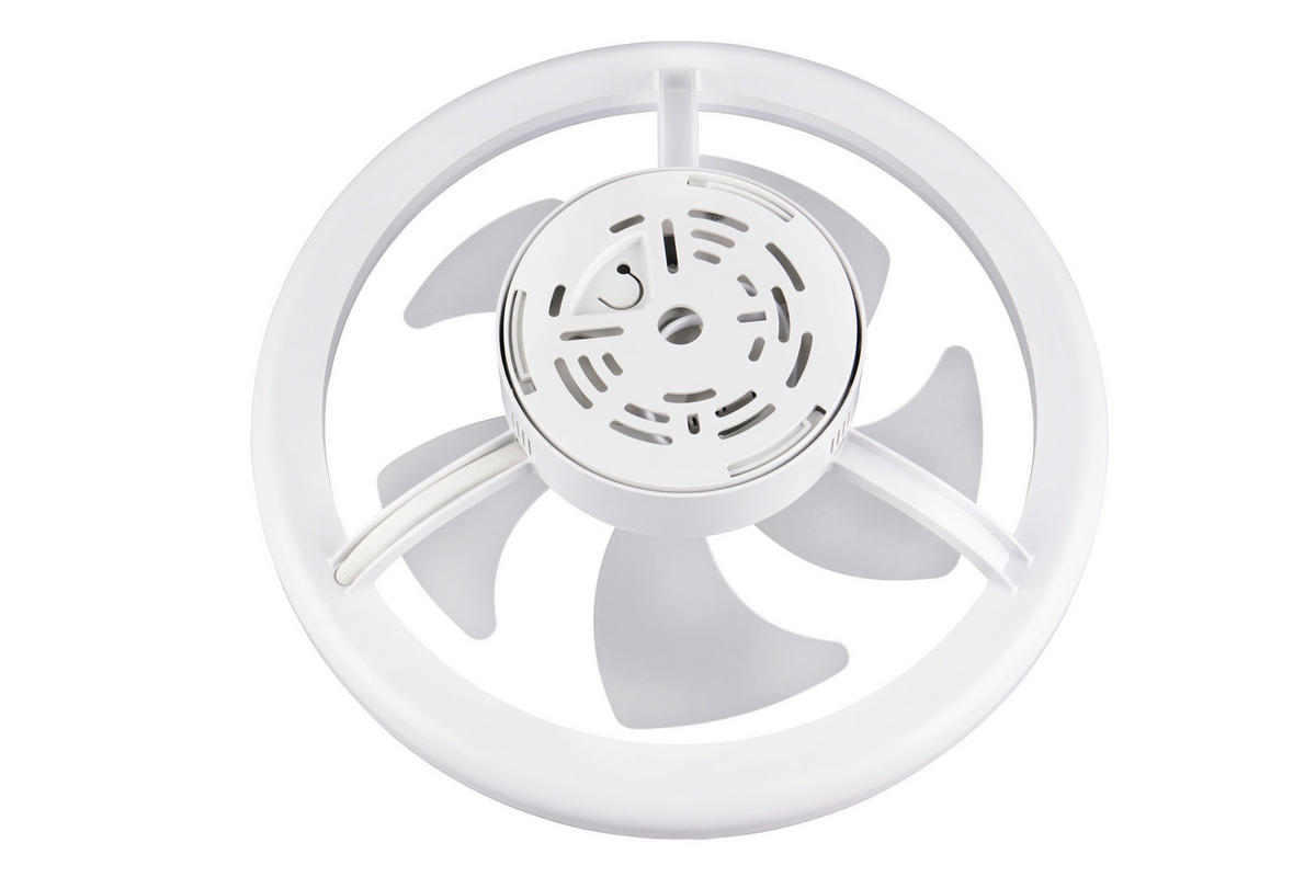 DECKENVENTILATOR - Weiß, Design, Kunststoff/Metall (40/13.5cm)
