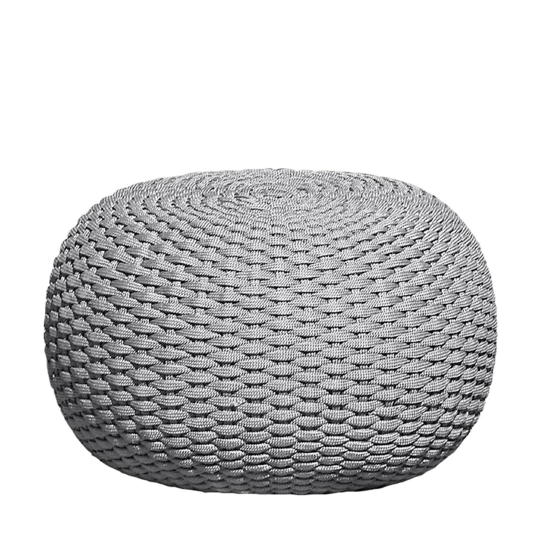 OUTDOORPOUF Hellgrau 60/35/60 cm  - Hellgrau, MODERN, Kunststoff (60/35/60cm) - Jan Kurtz
