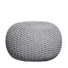 OUTDOORPOUF Hellgrau 60/35/60 cm  - Hellgrau, MODERN, Kunststoff (60/35/60cm) - Jan Kurtz