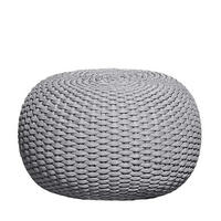 OUTDOORPOUF Hellgrau 60/35/60 cm  - Hellgrau, MODERN, Kunststoff (60/35/60cm) - Jan Kurtz
