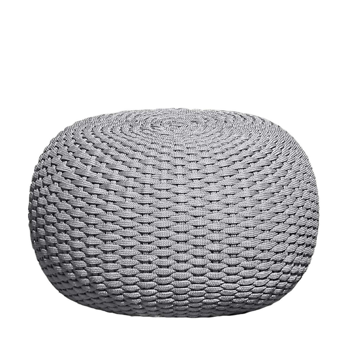 OUTDOORPOUF Hellgrau 60/35/60 cm  - Hellgrau, MODERN, Kunststoff (60/35/60cm) - Jan Kurtz