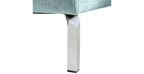 ECKSOFA  in Flachgewebe Salbeigrün  224/282 cm  - Chromfarben/Salbeigrün, KONVENTIONELL, Textil/Metall (224/282cm) - Hom`in