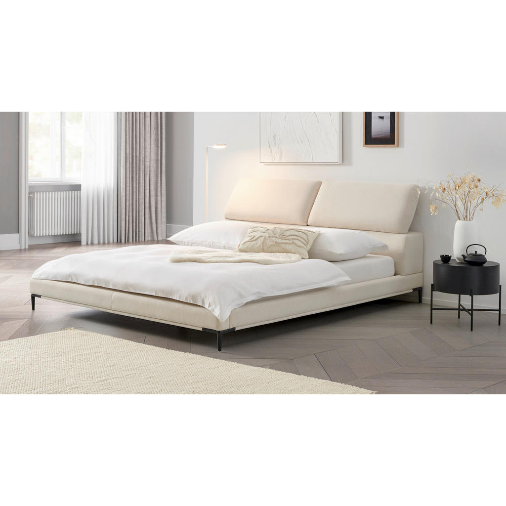 Livetastic ČALOUNĚNÁ POSTEL, 180/200 cm, krémová