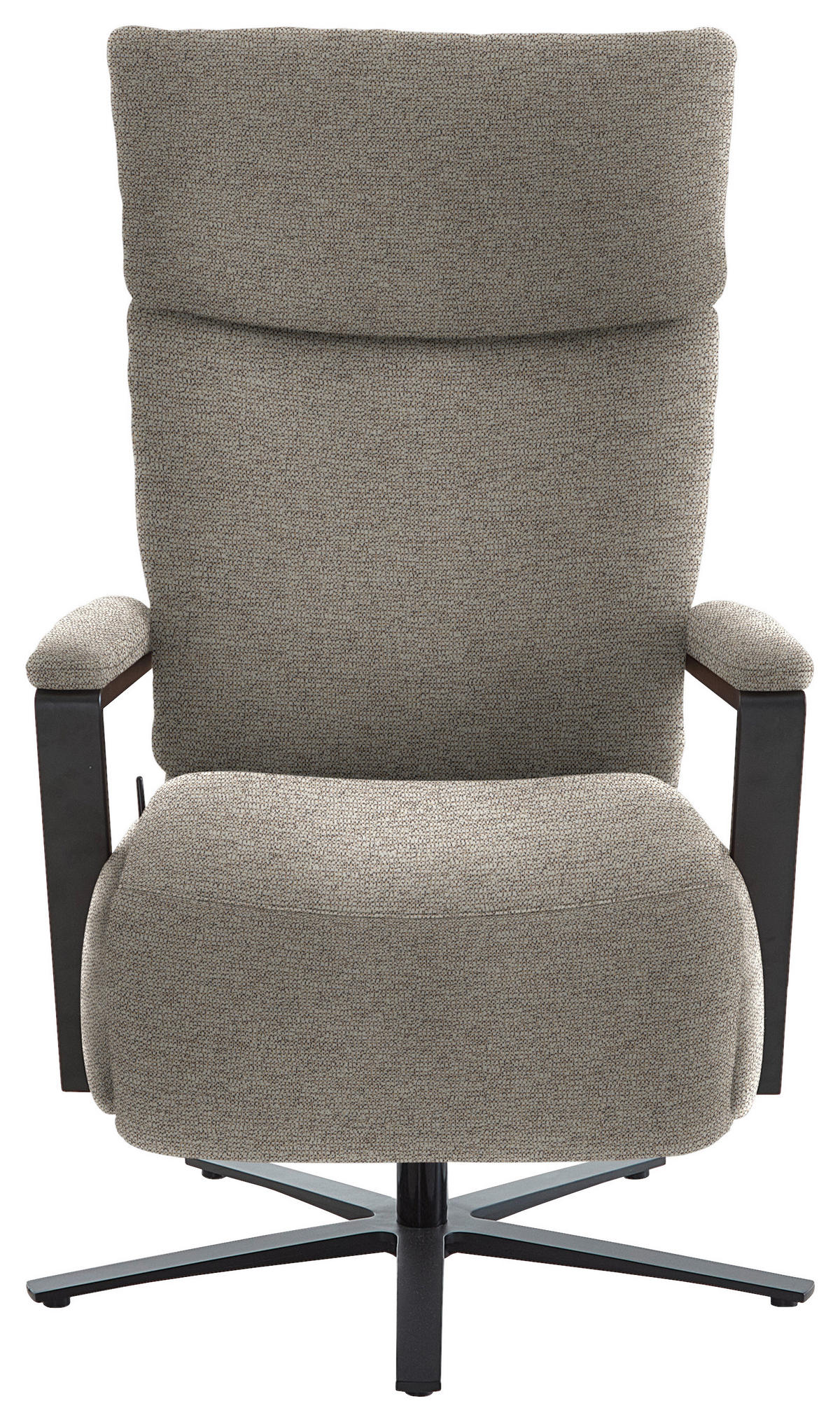 RELAXSESSEL in Textil Beige  - Beige/Schwarz, Design, Textil/Metall (68/117/85cm) - Cantus