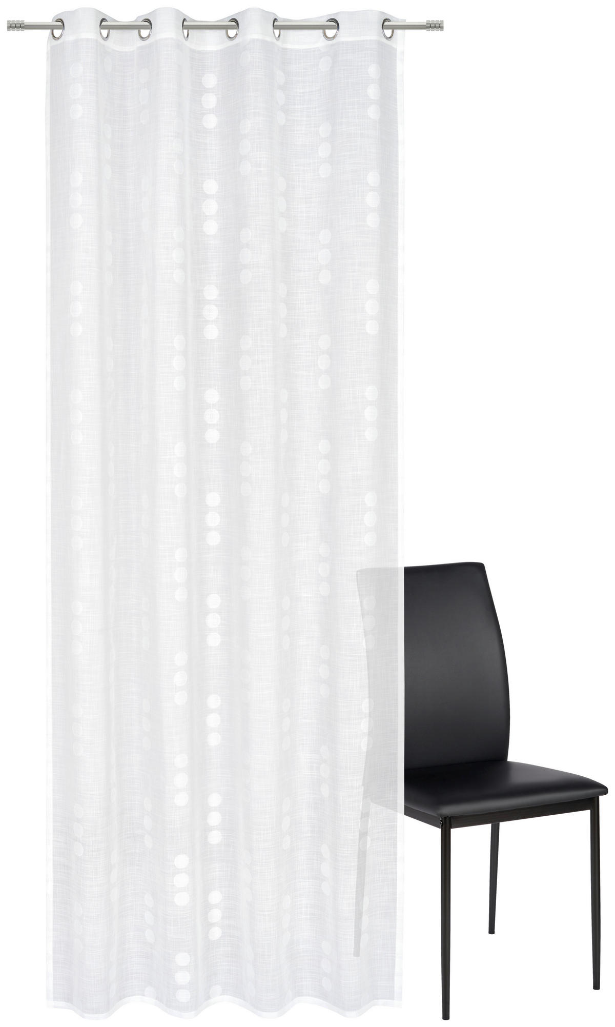 ZAVJESA S RINGOVIMA bijela 140/280 cm   - bijela, Lifestyle, tekstil (140/280cm) - Esposa