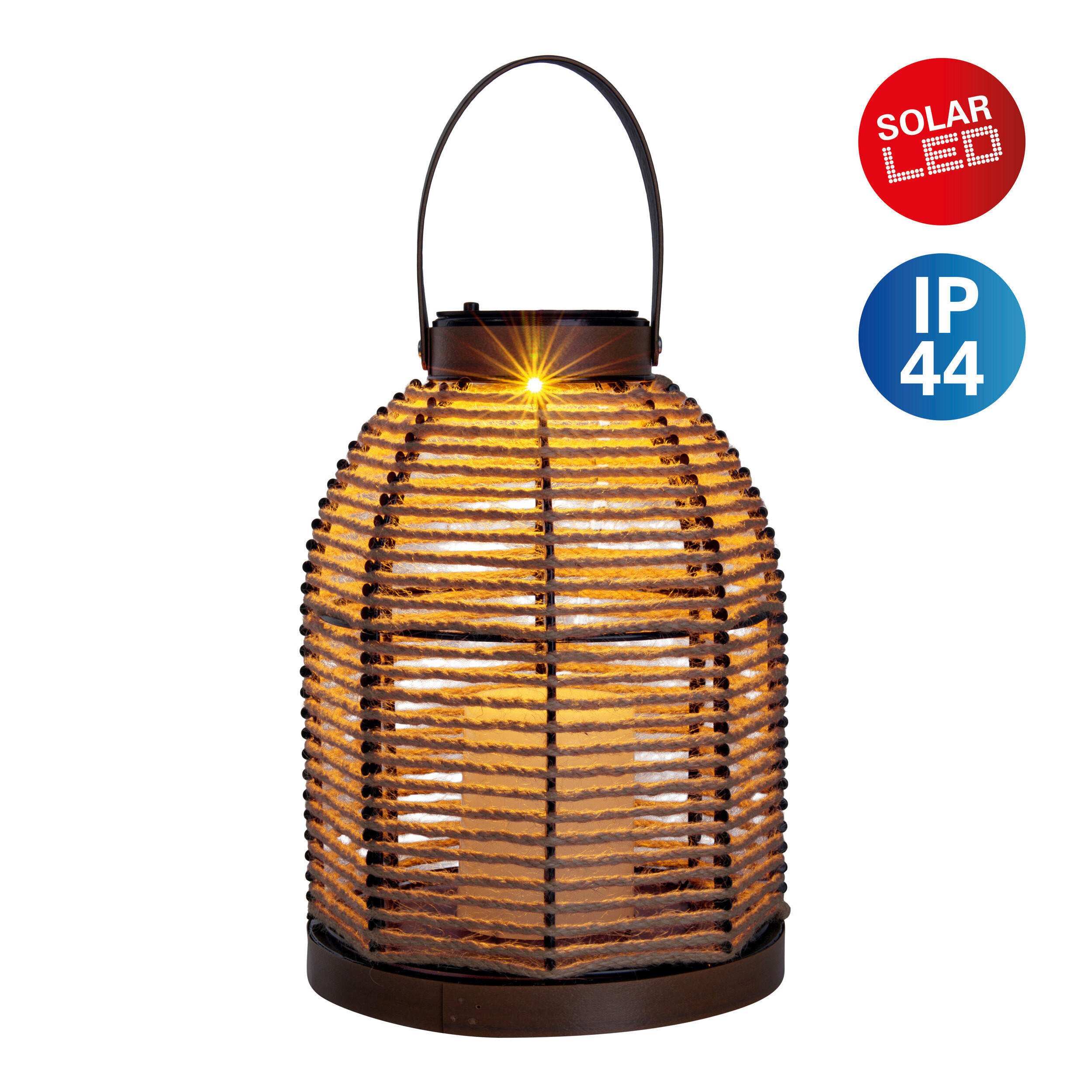 SOLARLEUCHTE 21/21/29 cm   - Naturfarben, Natur, Kunststoff/Metall (21/21/29cm) - Näve