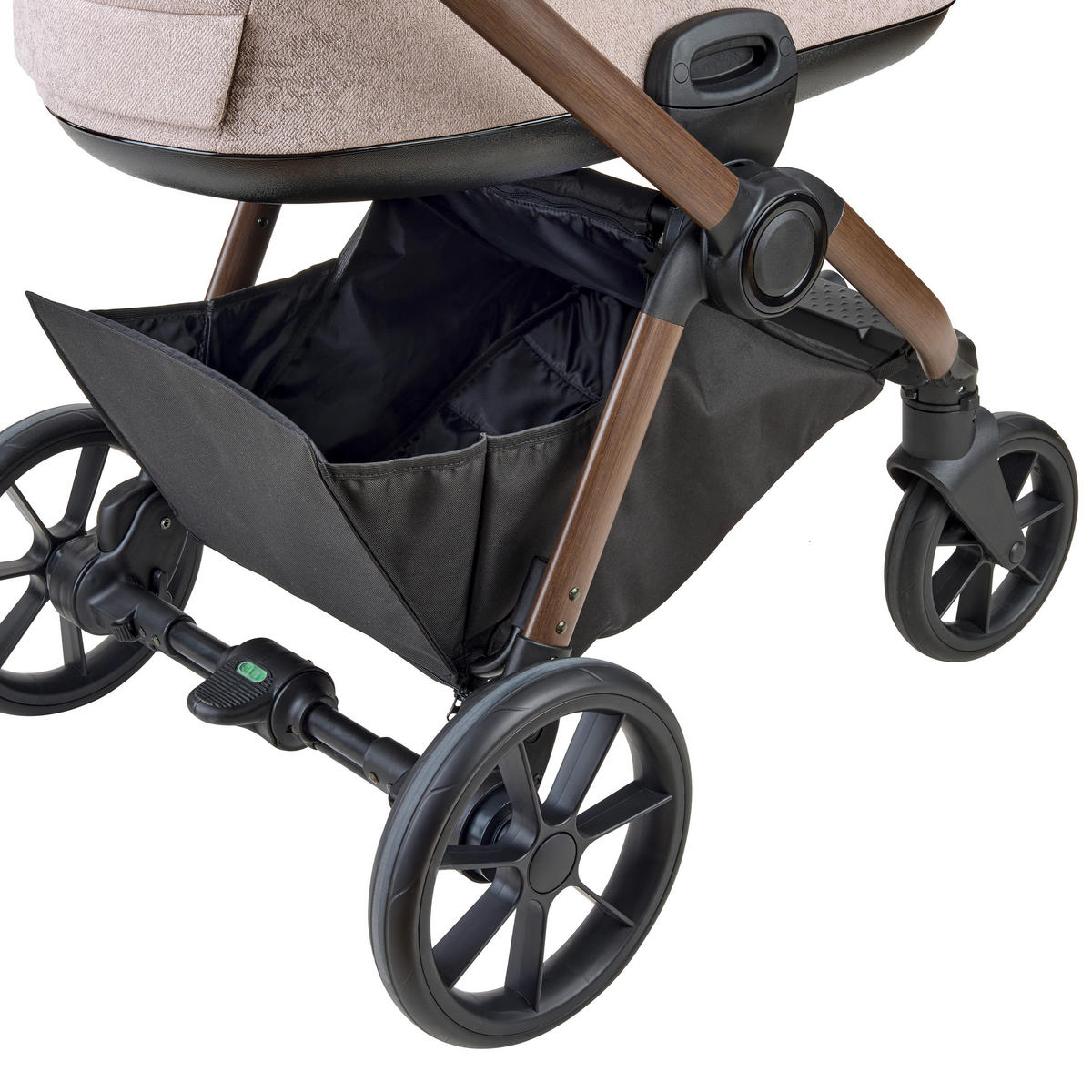 KINDERWAGENSET Facetty  - Beige/Braun, Design, Textil/Metall (104,5/62/94cm) - Jimmylee