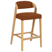 TRESENSTUHL in Cognac, Wildeiche  - Wildeiche/Cognac, Natur, Leder/Holz (51/93/49cm) - Voglauer