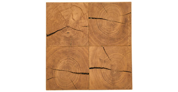 BEISTELLTISCH in Holz, Holzwerkstoff 40/40/45 cm  - Eichefarben/Schwarz, Design, Holz/Holzwerkstoff (40/40/45cm) - Carryhome