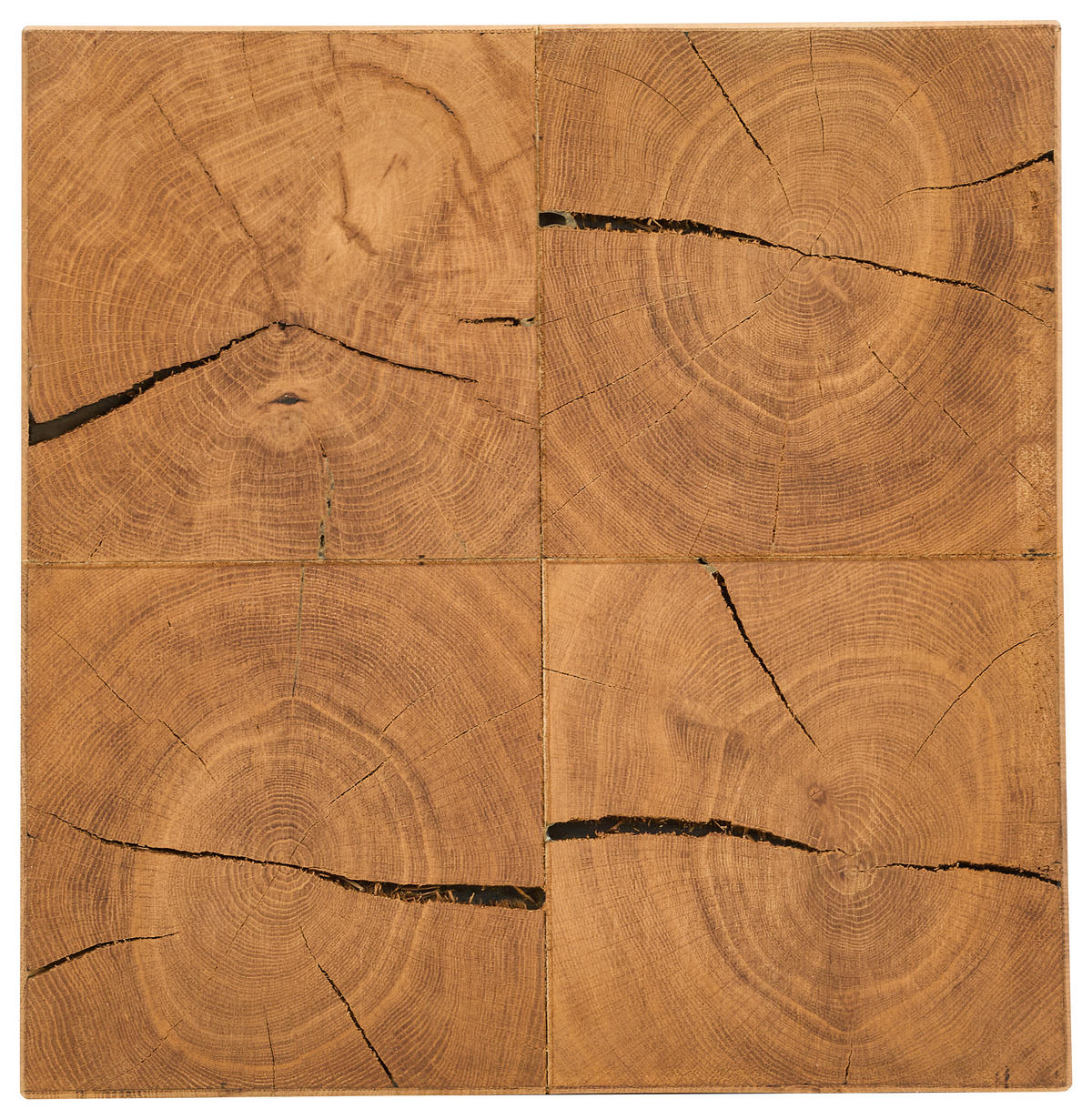 MIZICA, 40/45/40 cm barve hrasta  - črna/barve hrasta, Design, leseni material/les (40/45/40cm) - Carryhome