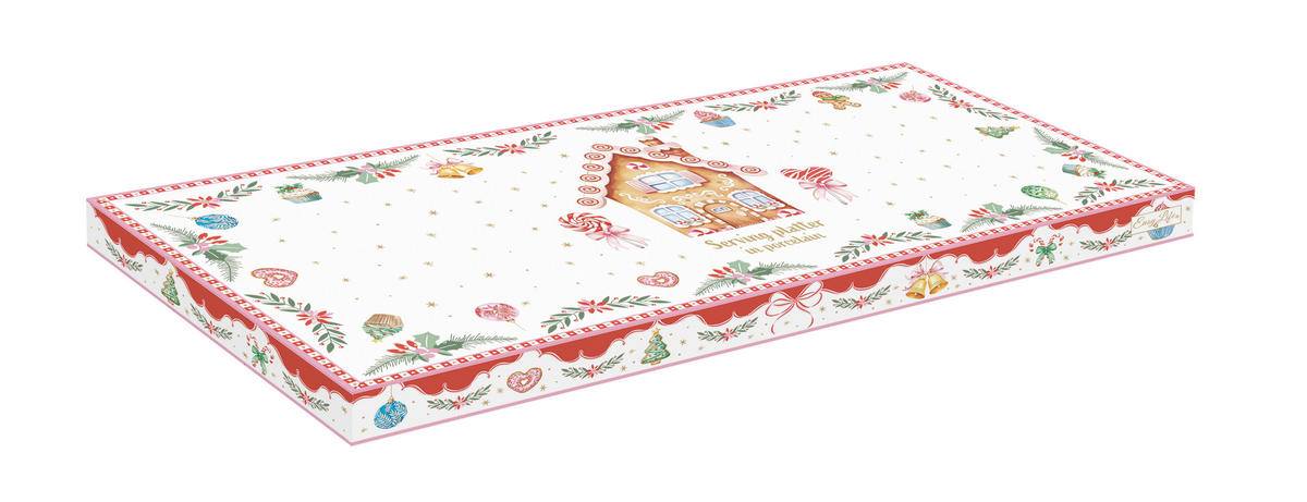 TÁNYÉR  - piros/fehér, Basics, kerámia (36cm)