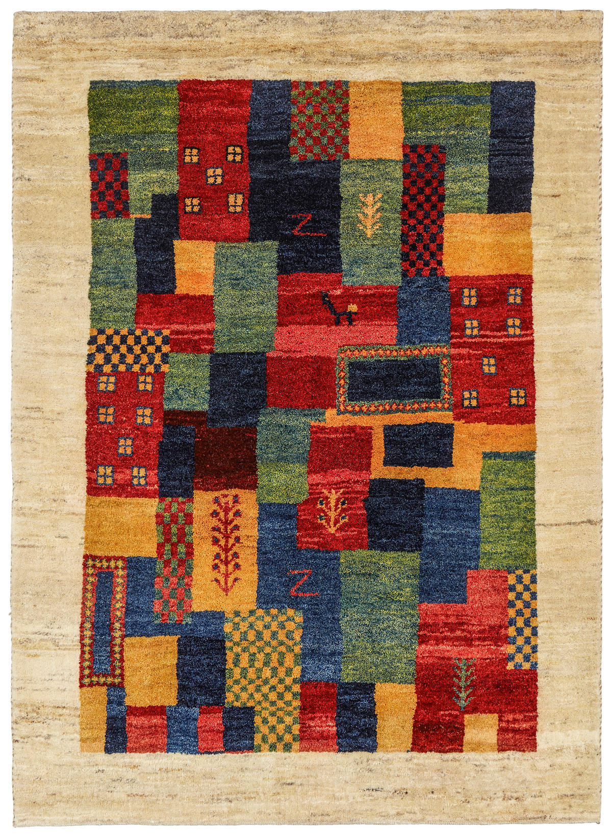 ORIENTALISK MATTA 140/200 cm Chrysopras Natur  - multicolor, Lifestyle, textil (140/200cm) - Cazaris