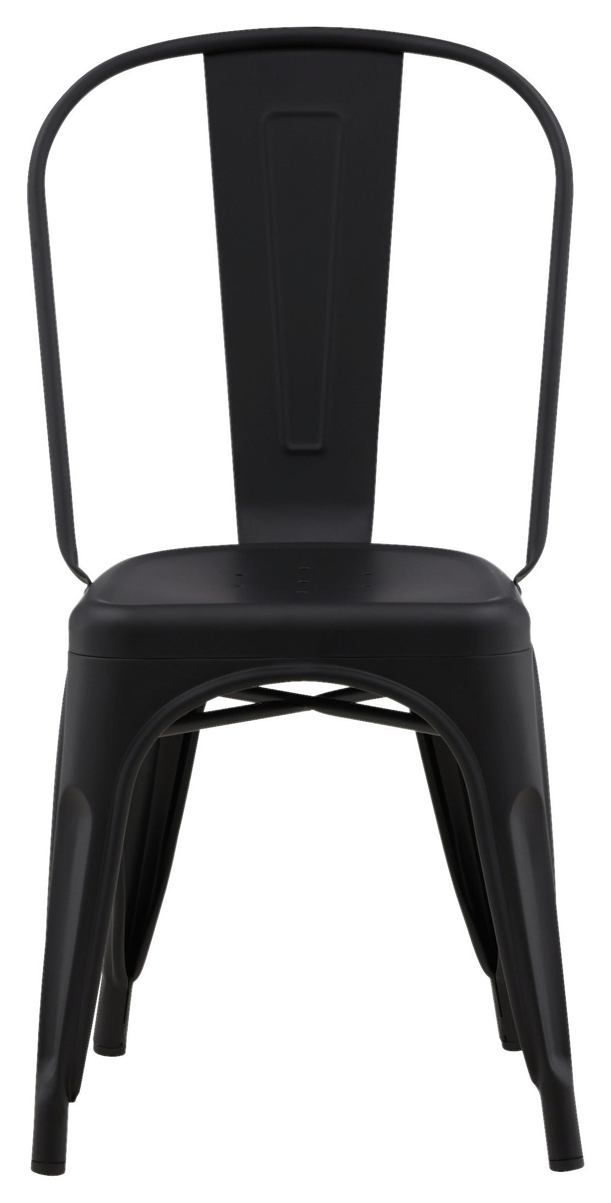 STUHL-SET  in Stahl Metall  - Schwarz, Design, Metall (45/85/53cm) - Livetastic
