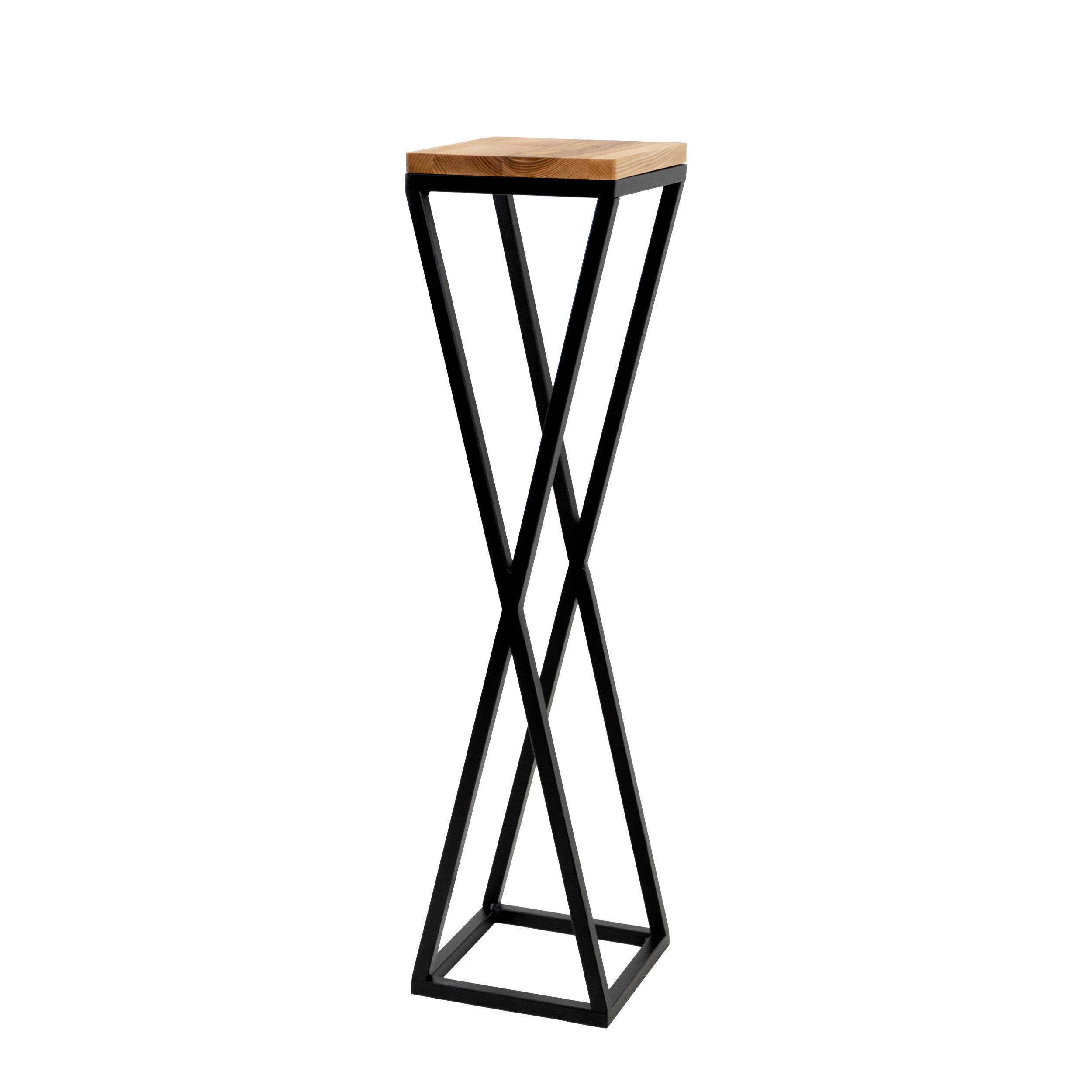 BLUMENSTÄNDER in Metall  - Schwarz, Basics, Metall (19/77/19cm)