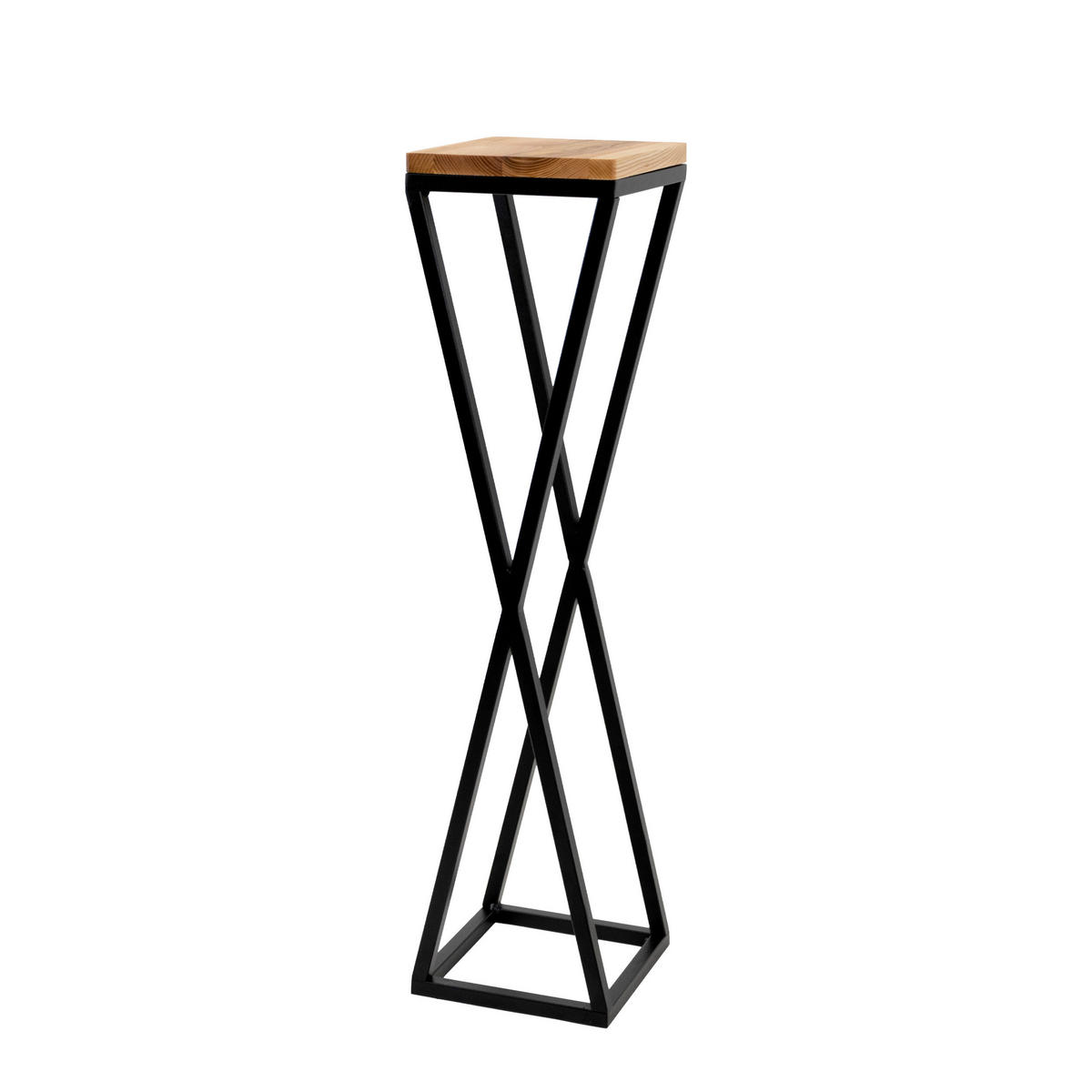 BLUMENSTÄNDER in Metall  - Schwarz, Basics, Metall (19/77/19cm)