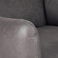 SESSEL in Echtleder Grau  - Schwarz/Grau, KONVENTIONELL, Leder/Metall (100/80/90cm) - Carryhome
