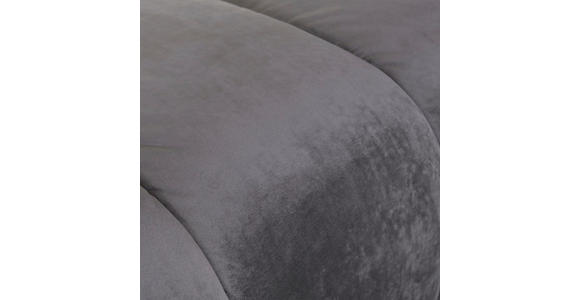 HOCKER in Textil Grau  - Schwarz/Grau, MODERN, Kunststoff/Textil (115/40/82cm) - Carryhome
