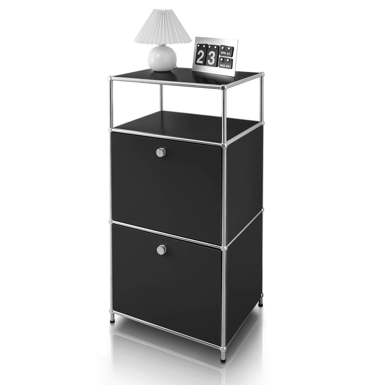 Floordirekt Regal Concept Epure Mk-120 Schwarz 50x100x40 cm