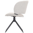 STUHL  in Eisen Mikrofaser Holz, Metall, Textil  - Beige/Schwarz, MODERN, Holz/Textil (56,5/79,5/64cm) - Hom`in