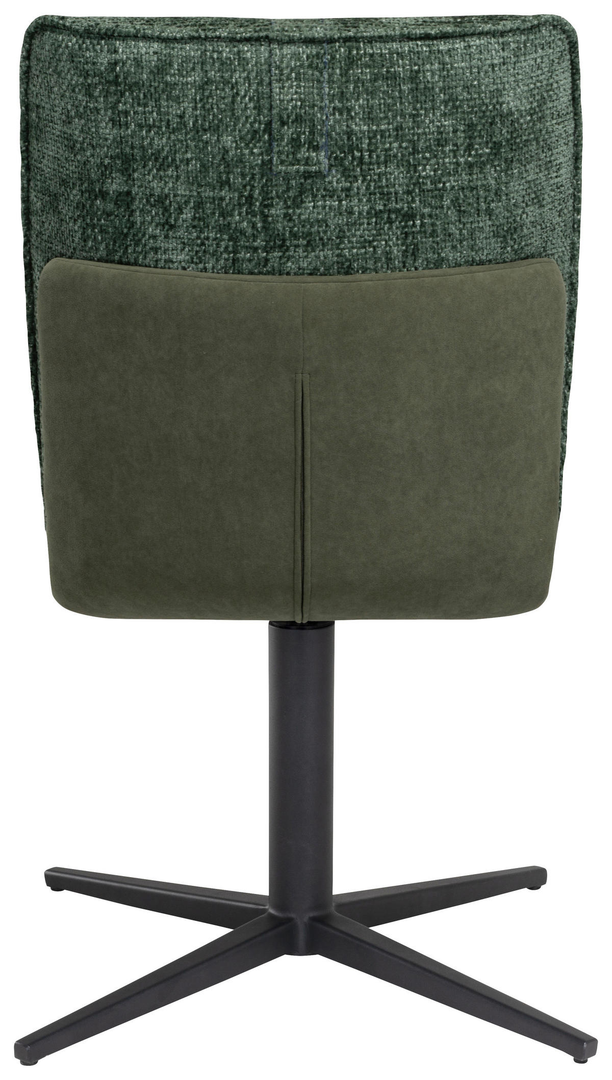 STOL, kovina, tekstil zelena  - črna/zelena, Design, kovina/tekstil (49/85/61.5cm) - Novel