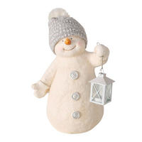 HÓEMBER - fehér, Basics, kő (30/20/42cm)