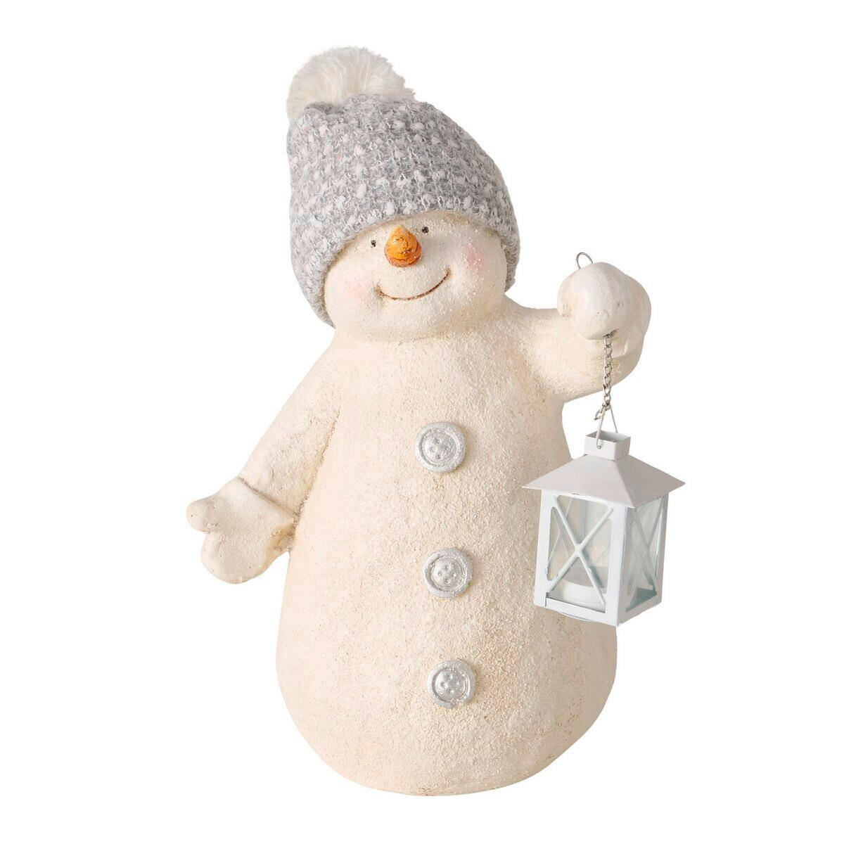 HÓEMBER - fehér, Basics, kő (30/20/42cm)