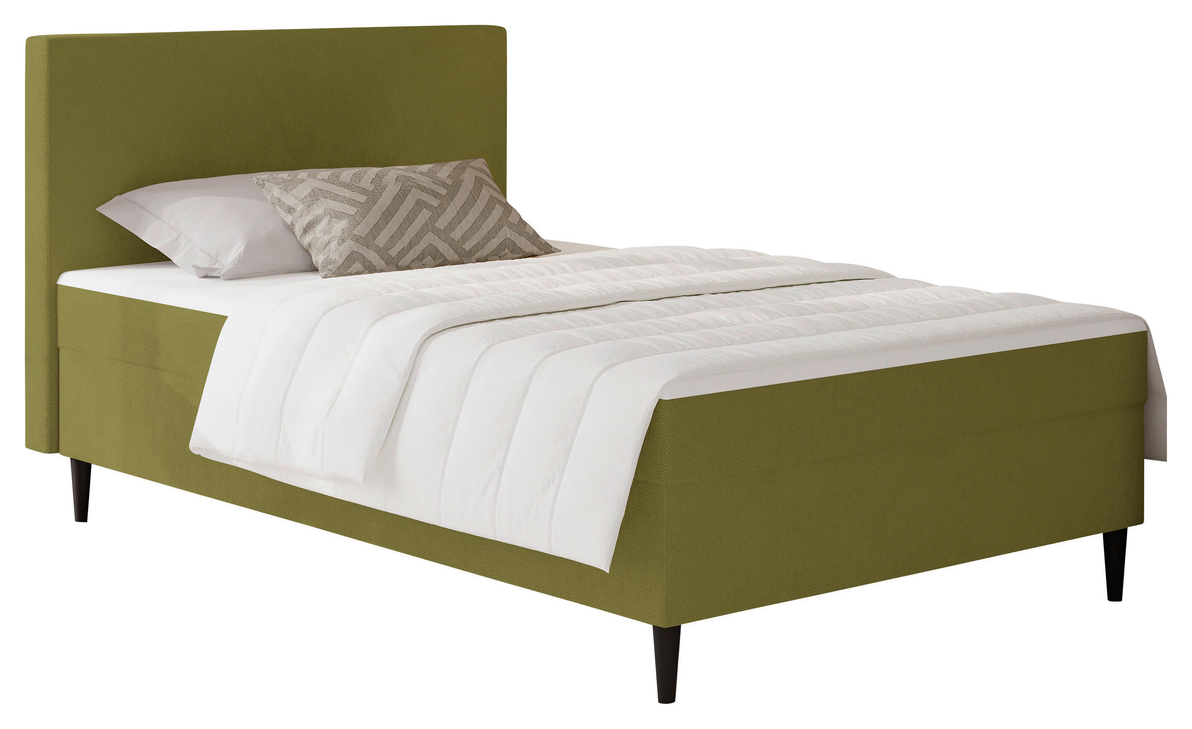PAT TIP BOXSPRING FĂRĂ ARCURI 90/200 cm  in verde  - verde, Konventionell, textil (90/200cm) - P & B