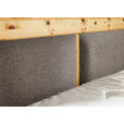 BOXSPRINGBETT 160/200 cm  in Zirbelkieferfarben, Hellgrau  - Zirbelkieferfarben/Hellgrau, Natur, Holz/Textil (160/200cm) - Linea Natura