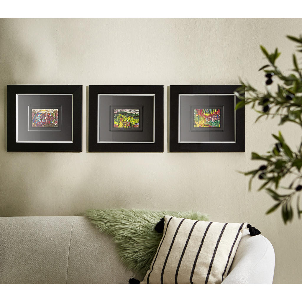 Thumbnail - Xxxl Kunstdruck THE Rain Falls FAR From US, Mehrfarbig, Papier, 43x38.5 cm, gerahmt, Bilder und Zubehör, Wandbilder, Ger...