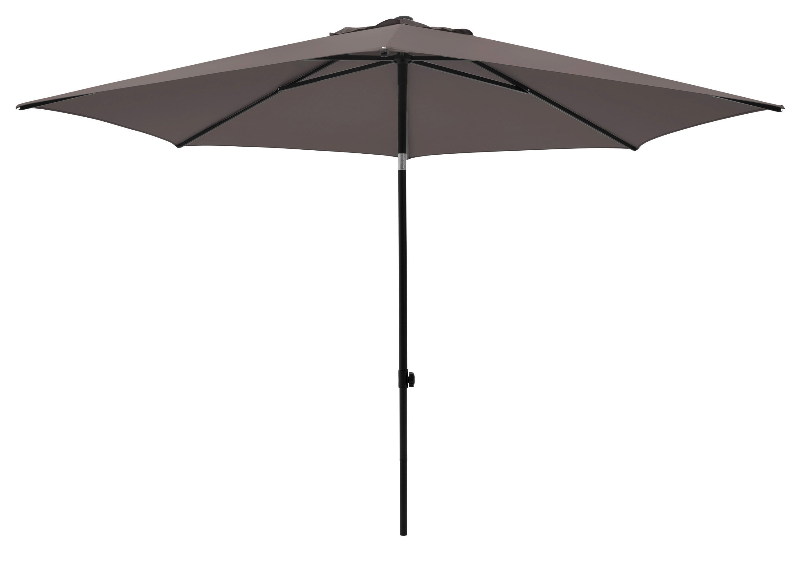 SONNENSCHIRM 300 cm Taupe  - Taupe/Schwarz, Basics, Kunststoff/Textil (300/300cm)