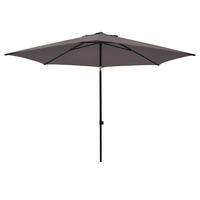 SONNENSCHIRM 300 cm Taupe  - Taupe/Schwarz, Basics, Kunststoff/Textil (300/300cm)