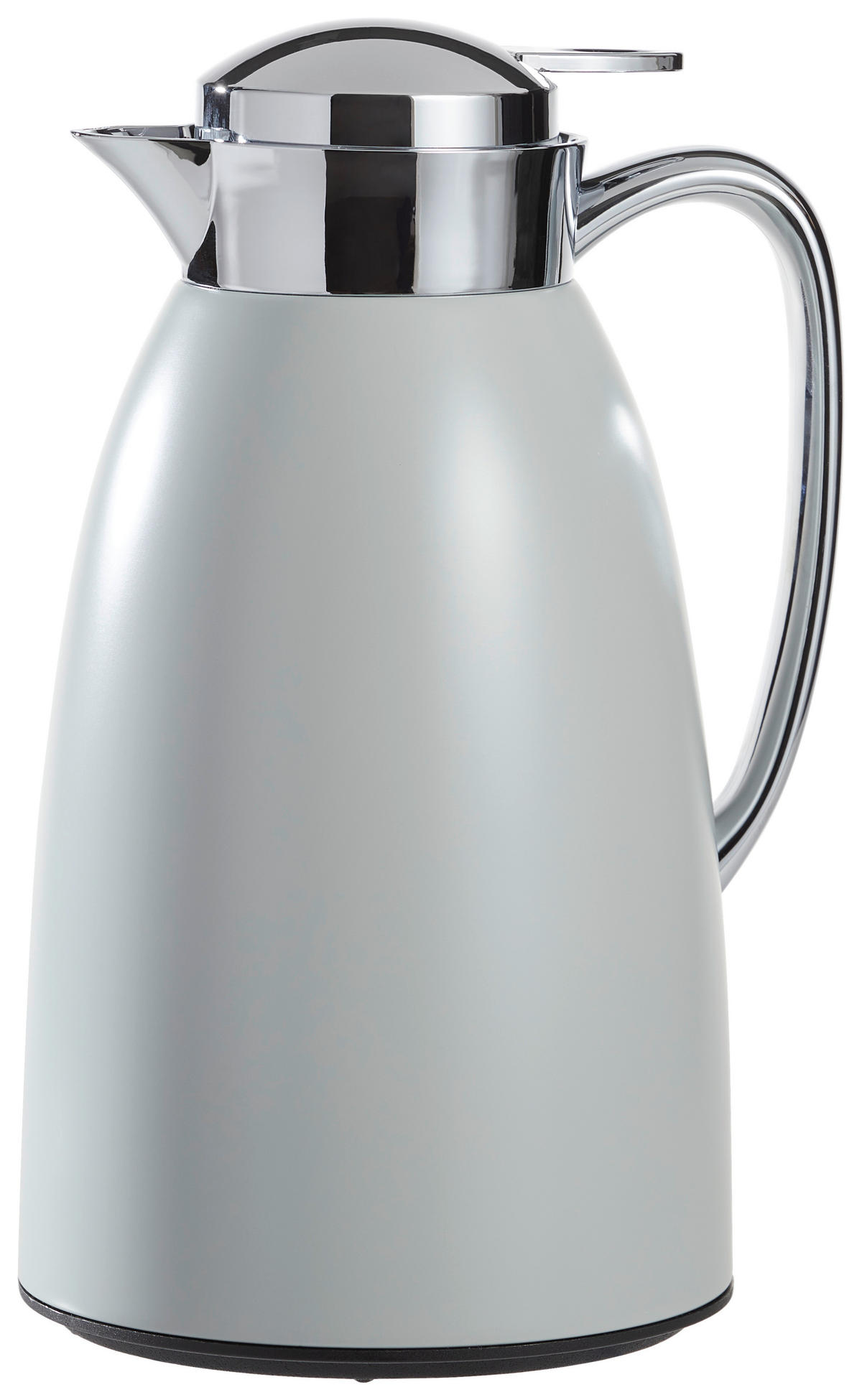 ISOLIERKANNE 1 L  - Edelstahlfarben/Hellgrau, Trend, Glas/Kunststoff (1l) - Homeware Profession.