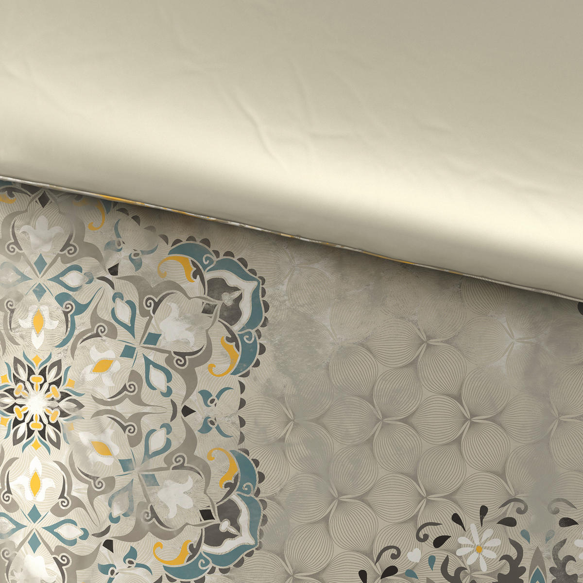 WENDEBETTWÄSCHE Raphael Satin 140/200 cm  - Grau, KONVENTIONELL, Textil (140/200cm) - Novel