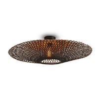 TAKLAMPA GOOD&MOJO  87/20 cm  - svart/naturfärgad, Trend (87/20cm) - Good & Mojo