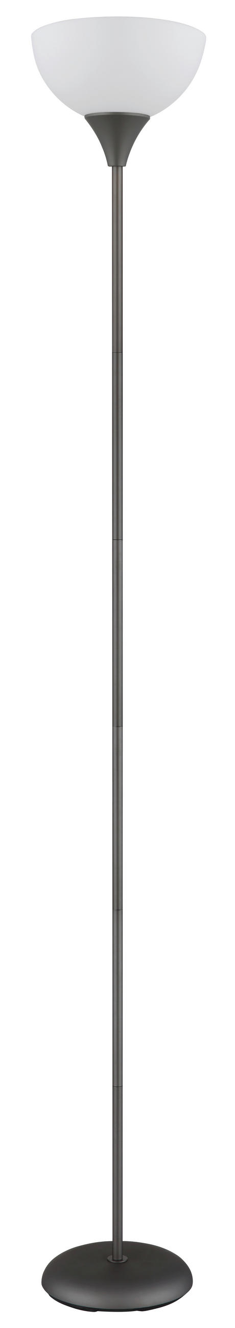 STEHLEUCHTE 25/178,5 cm    - Titanfarben/Schwarz, Basics, Kunststoff/Metall (25/178,5cm) - Globo